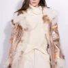 FOILED SHEARLING OVERSIZED JACKET