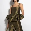 GOLD LUREX FITTED CORSET