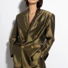 GOLD LUREX OVERSIZED BLAZER