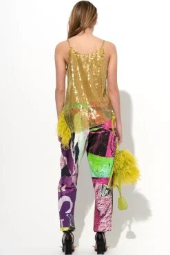 GRAFFITI PRINT FLEECE TROUSERS