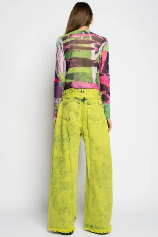 GRAFFITI PRINT MESH TOP