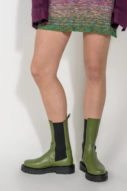 GREEN ARMY ANKLE BOOT