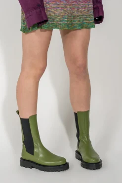 GREEN ARMY ANKLE BOOT