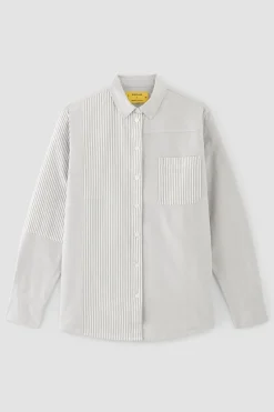 GREY PATCHWORK SHIRT