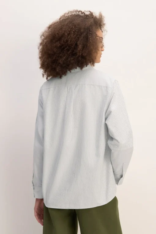 GREY PATCHWORK SHIRT