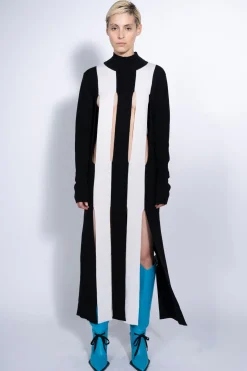 KNIT DRESS WITH SPLITS
