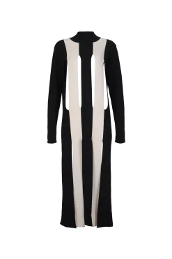 KNIT DRESS WITH SPLITS