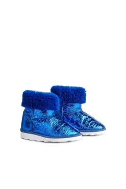 LEATHER BOOTS IN BLUE
