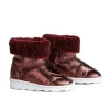 LEATHER BOOTS IN BURGUNDY