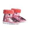 LEATHER BOOTS IN PINK