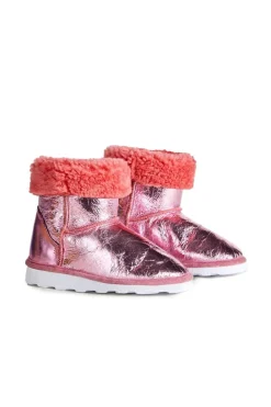 LEATHER BOOTS IN PINK