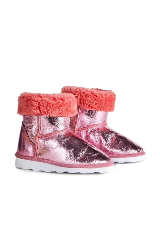 LEATHER BOOTS IN PINK