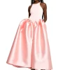 LIGHT PINK FULL SKIRT TANK TOP DRESS