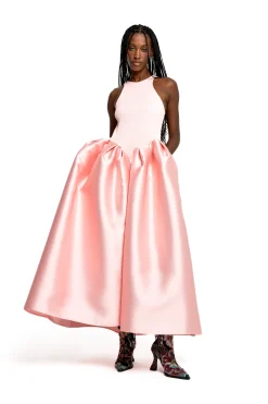 LIGHT PINK FULL SKIRT TANK TOP DRESS