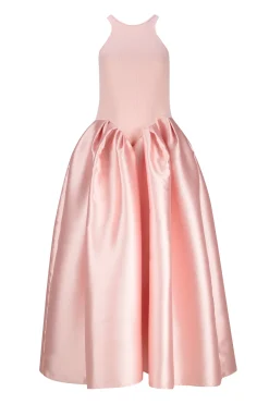 LIGHT PINK FULL SKIRT TANK TOP DRESS