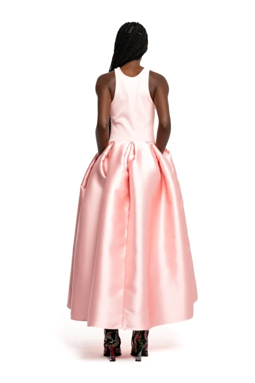 LIGHT PINK FULL SKIRT TANK TOP DRESS