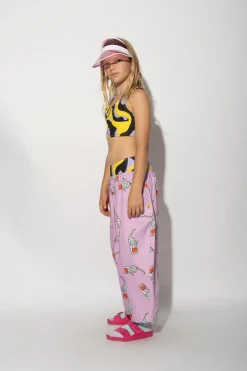 LILAC 3D GLASSES PRINT BALLOON TROUSERS
