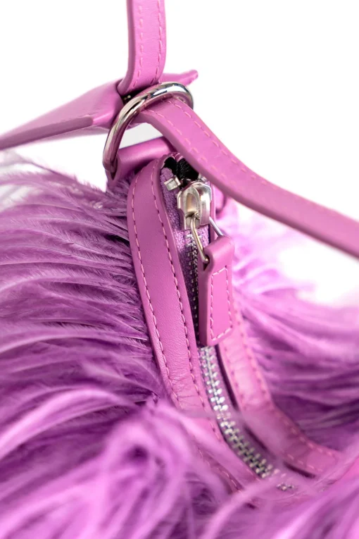LILAC FEATHER BAG