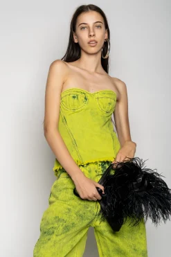 LIME BRA CUP CORSET