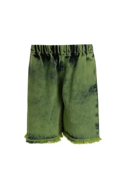 LIME DENIM SHORTS