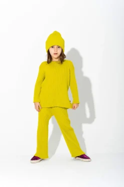 LIME MERINO KNIT JUMPER