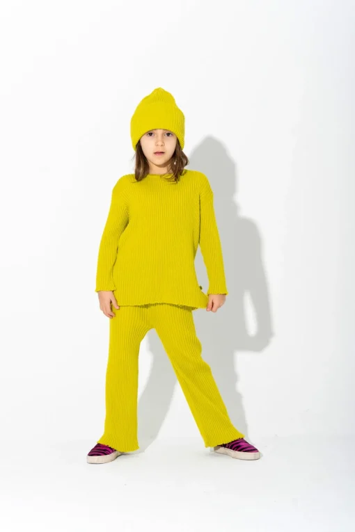 LIME MERINO KNIT JUMPER