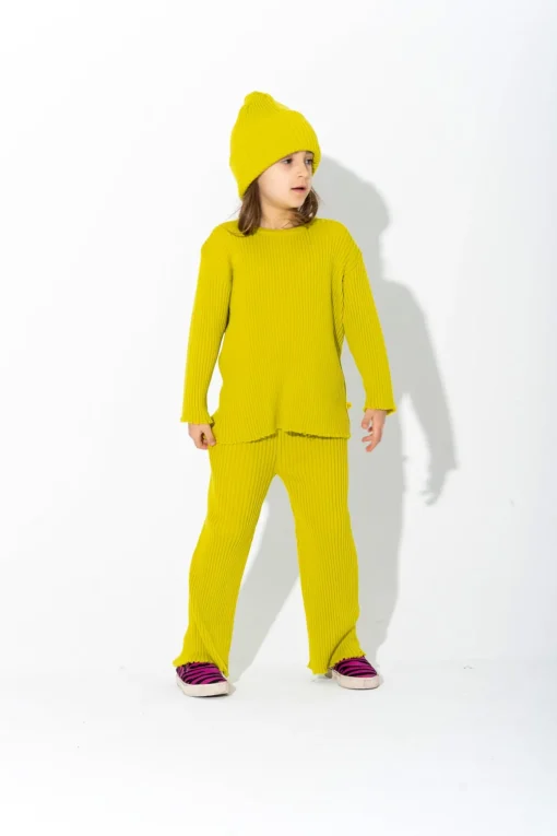 LIME MERINO KNIT JUMPER