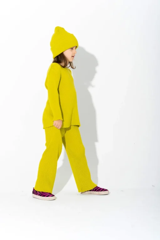 LIME MERINO KNIT JUMPER