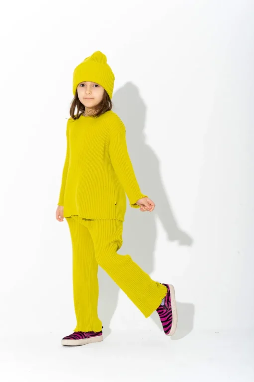 LIME MERINO KNIT JUMPER