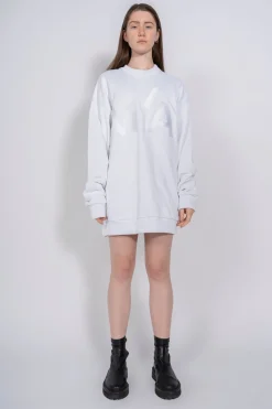 M'A EMBROIDERED JUMPER IN WHITE