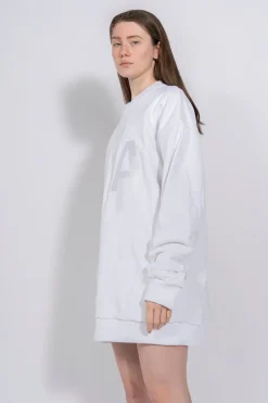 M'A EMBROIDERED JUMPER IN WHITE