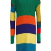 MERINO STRIPED LONG DRESS