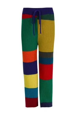 MERINO STRIPED TROUSERS