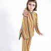 MULTI STRIPE KNIT TROUSERS
