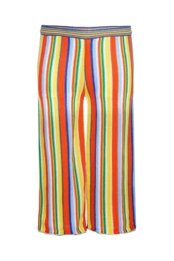 MULTI STRIPE KNIT TROUSERS