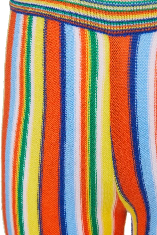 MULTI STRIPE KNIT TROUSERS