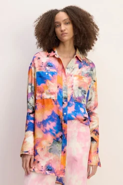 MULTICOLOUR SATIN SHIRT