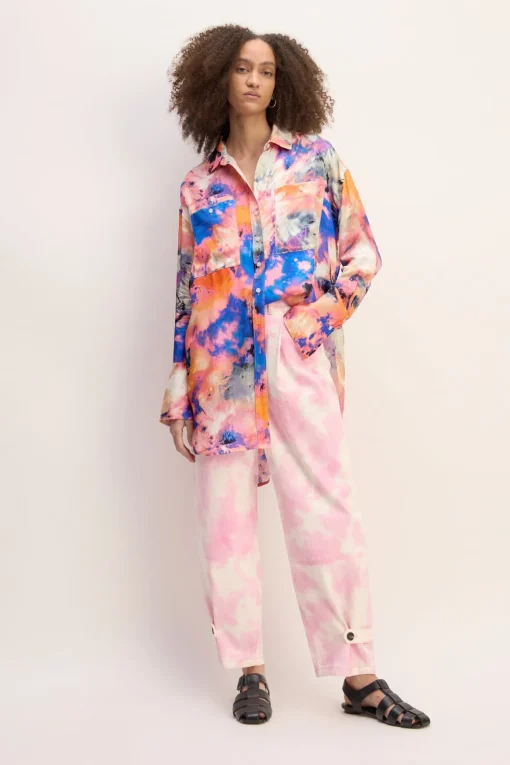 MULTICOLOUR SATIN SHIRT