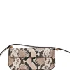 NATURAL SNAKE PRINT CLUTCH BAG
