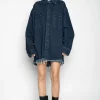 NAVY DENIM OVERSHIRT