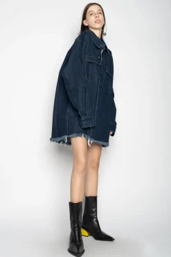NAVY DENIM OVERSHIRT