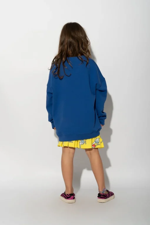 NAVY HAND PRINT SWEATSHIRT