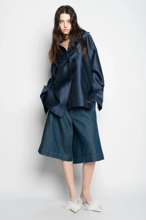NAVY OVERSHIRT