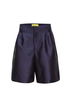 NAVY SKATER SHORTS
