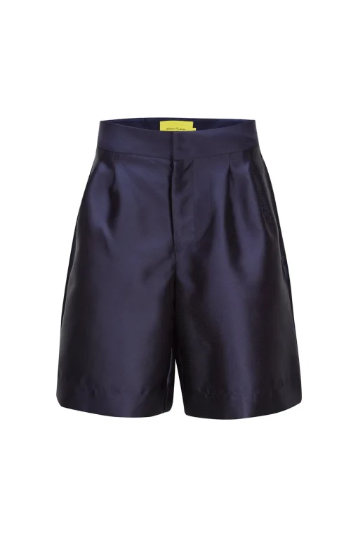 NAVY SKATER SHORTS