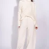 OFF-WHITE DRAPED TURTLENECK JUMPER