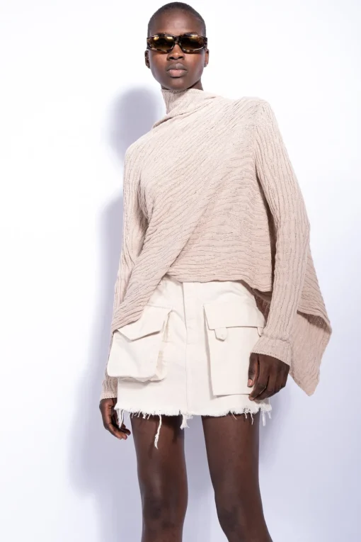 OFF-WHITE PATCH POCKET MINI SKIRT