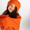 ORANGE MERINO KNIT BEANIE