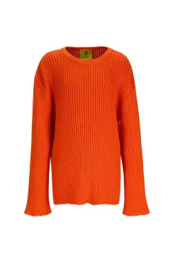 ORANGE MERINO KNIT JUMPER