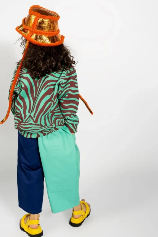 ORANGE SHINY LEATHER BUCKET HAT